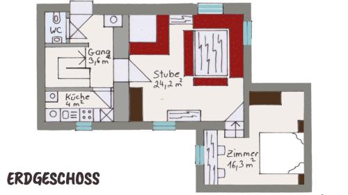 Skizze Erdgeschoss